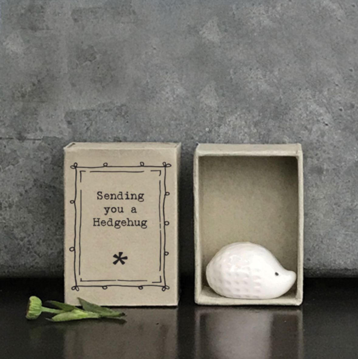 sending you a hedgehug matchbox friend