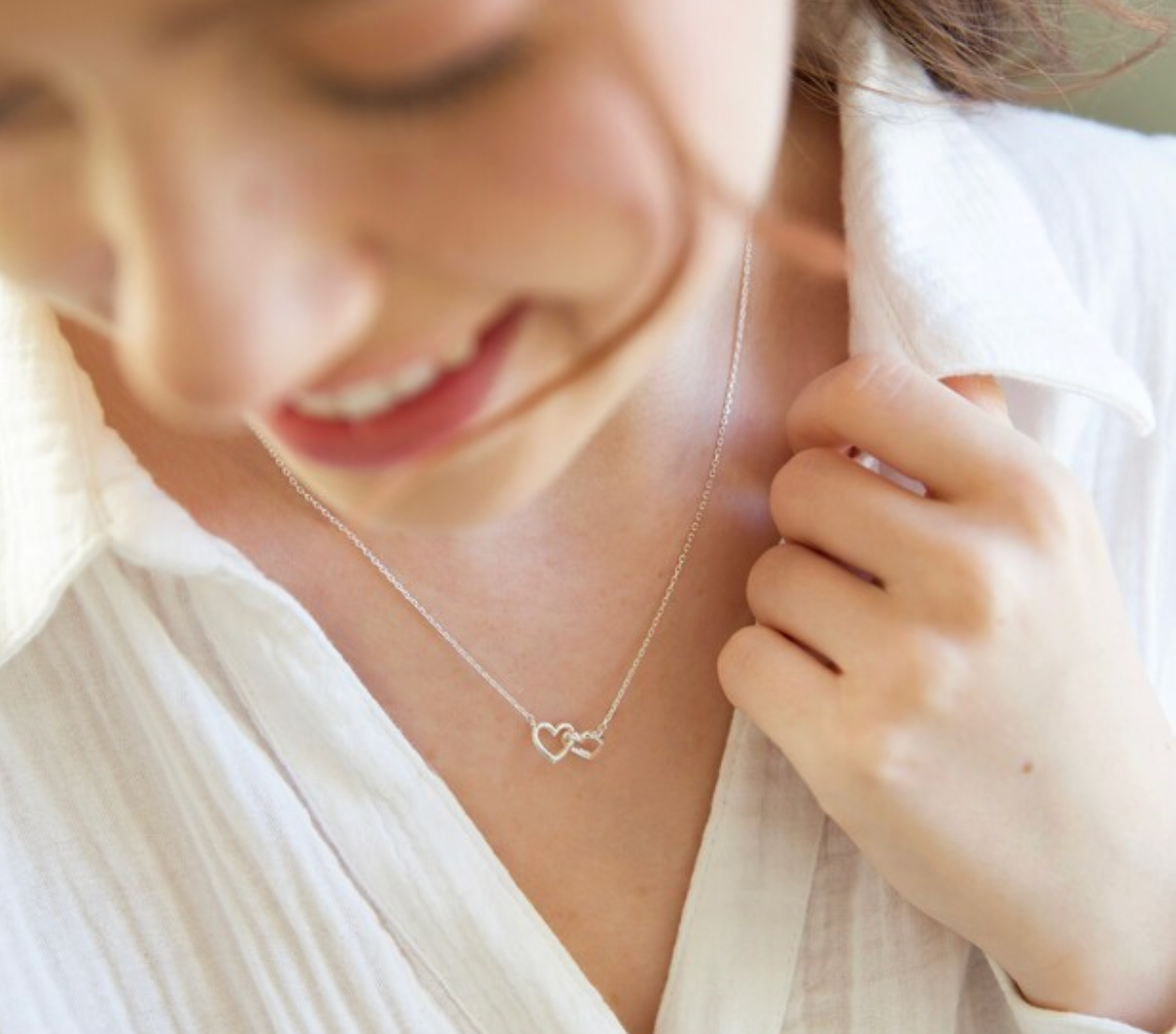 Valentines day gift heart pendant necklace
