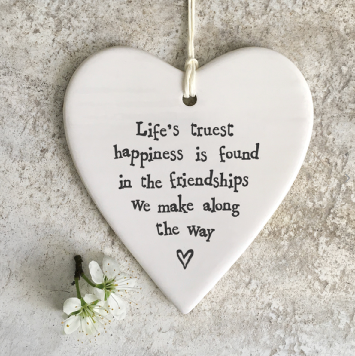 friendship hanging heart