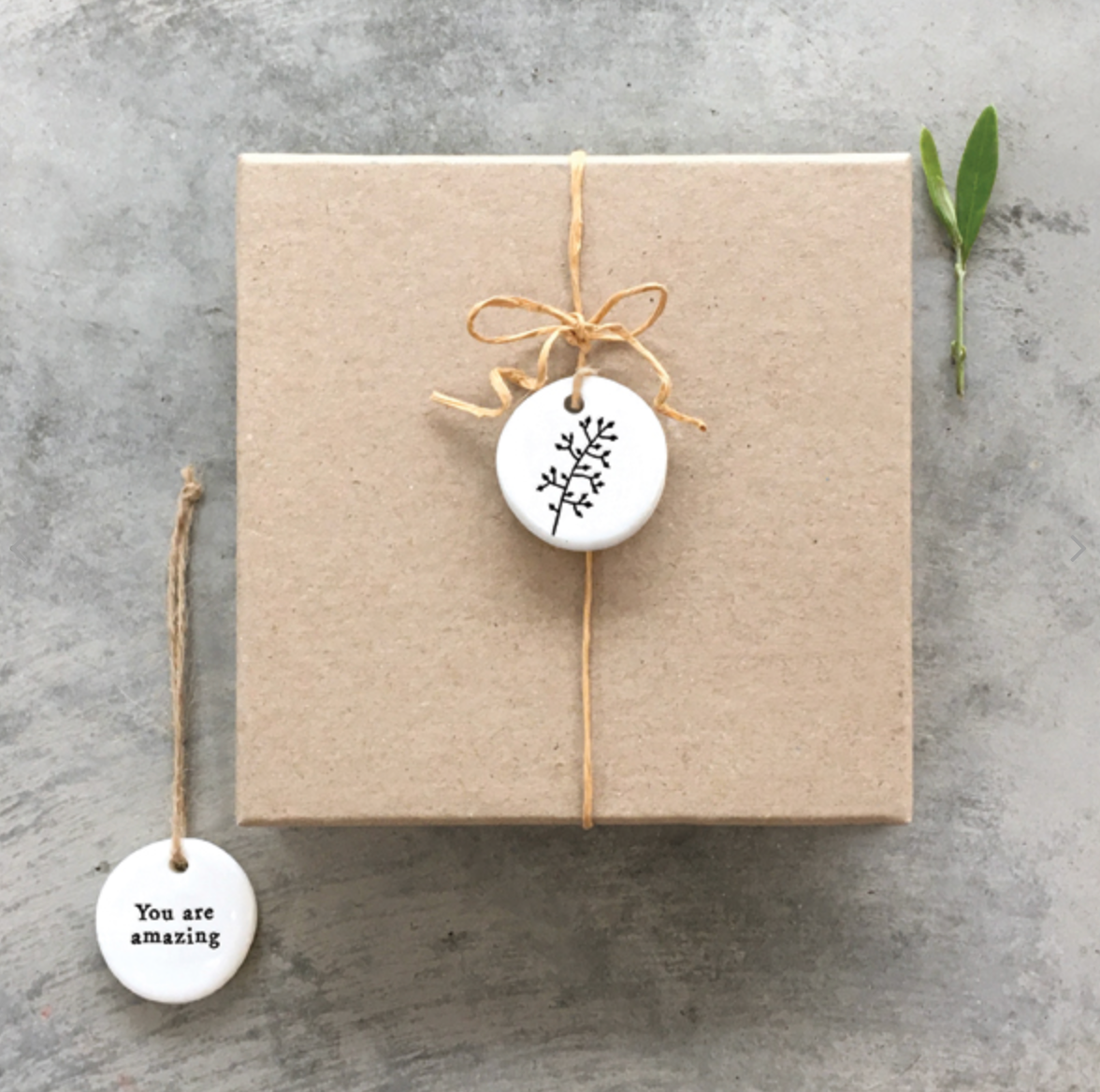 you are amazing porcelain keepsake token