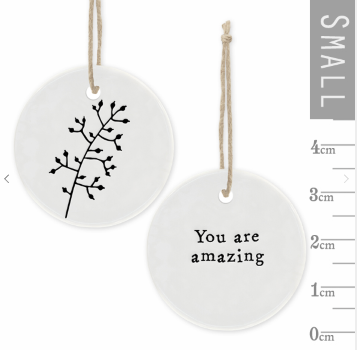 you are amazing porcelain keepsake token