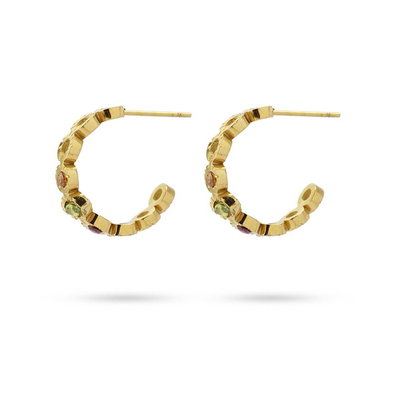 Autumnal Tones Hoop Earrings