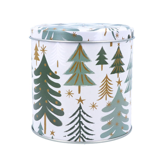 Metal Christmas Tree Chocolate Tin