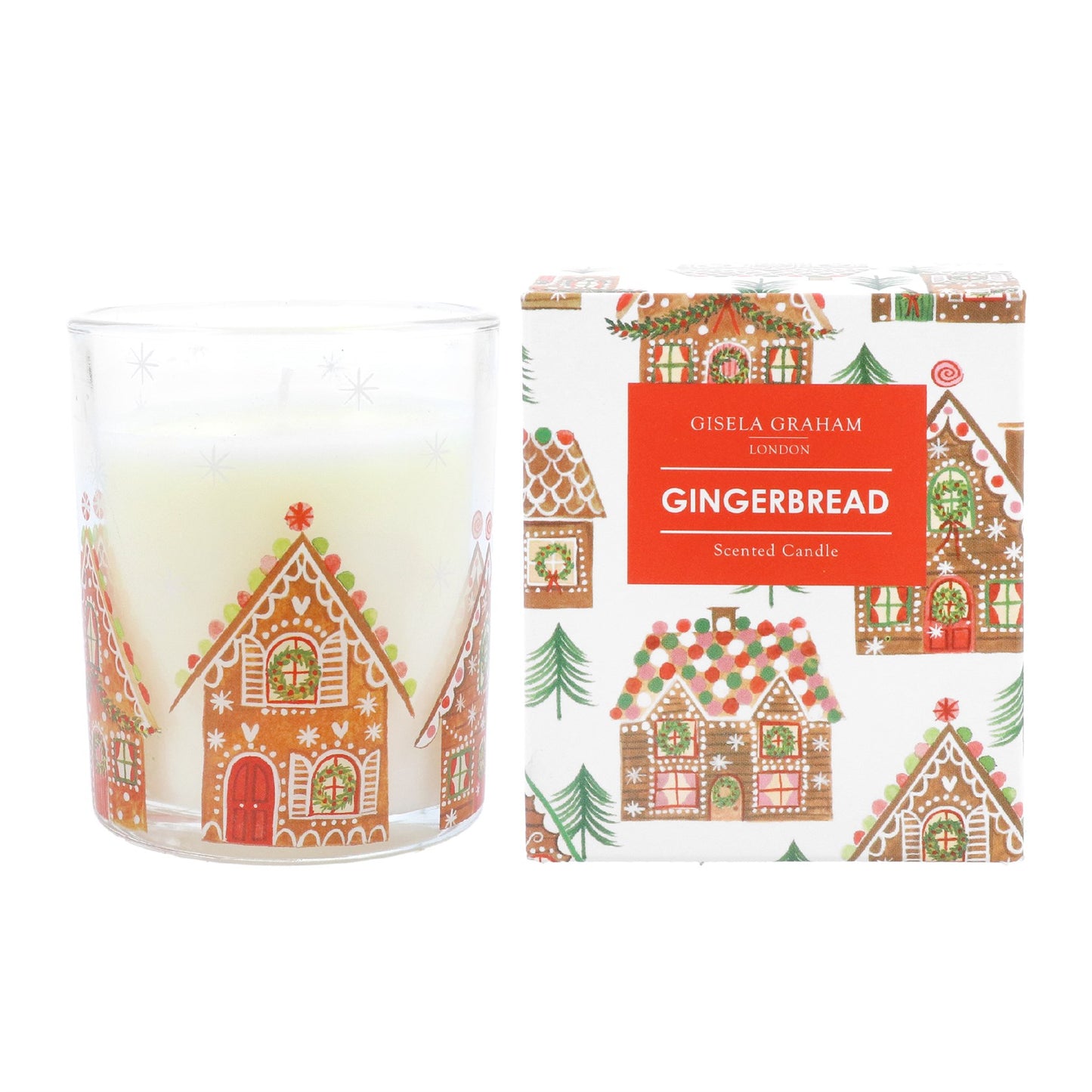 Gisela Graham | Gingerbread House Boxed Candle Pot | Small