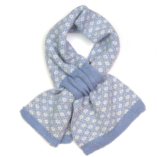 Baby Blue Scandi Pull-Through Scarf