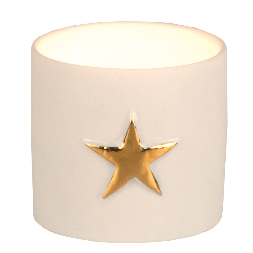 Star Tealight Holders - Set of 2 | Gold or Silver