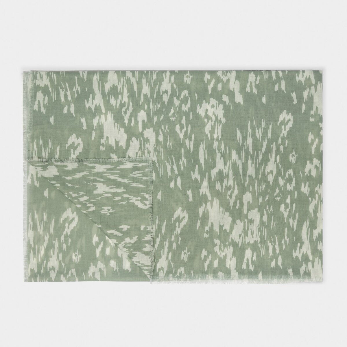 Katie Loxton Scarf | Animal Print | Sage Green & White