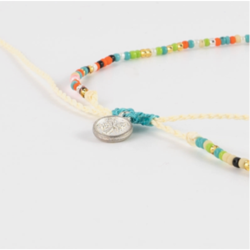 Alila Dainty Beaded Choker Rainbow | Beach Jewellery | Surfer Necklace