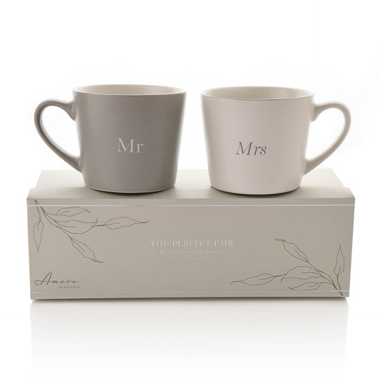 Mr & Mrs Mug Set | Wedding Gift