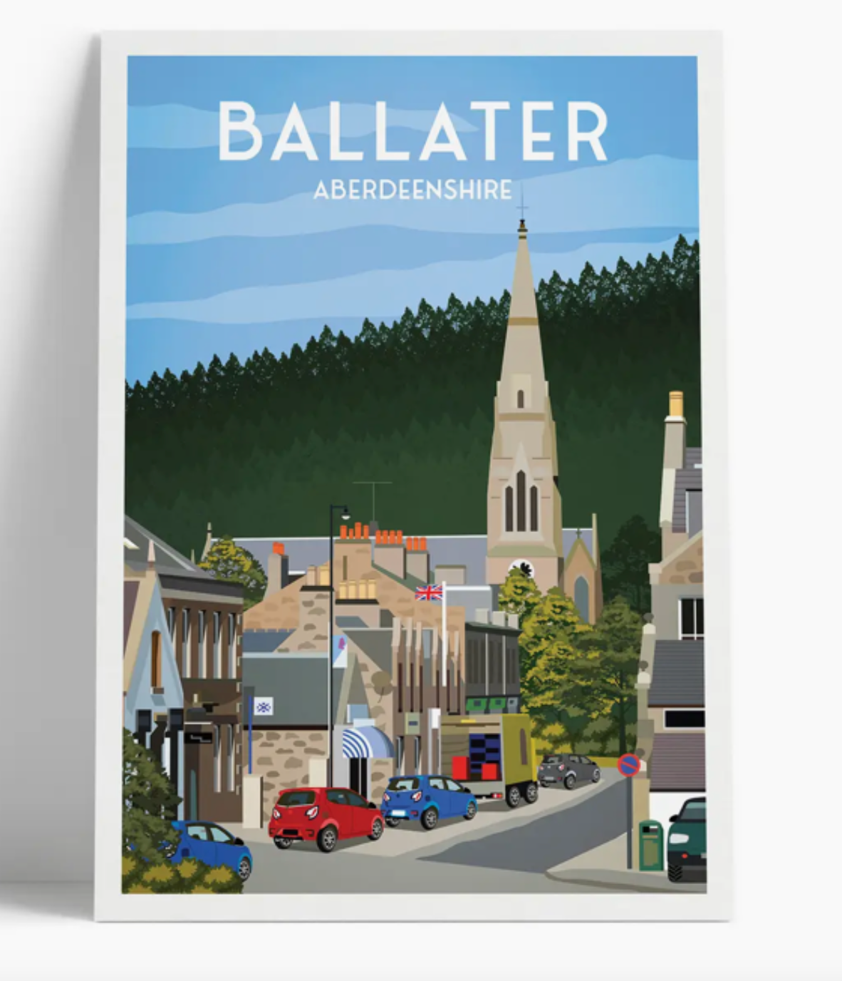 Ballater Town A4 Print | Royal Deeside Aberdeenshire