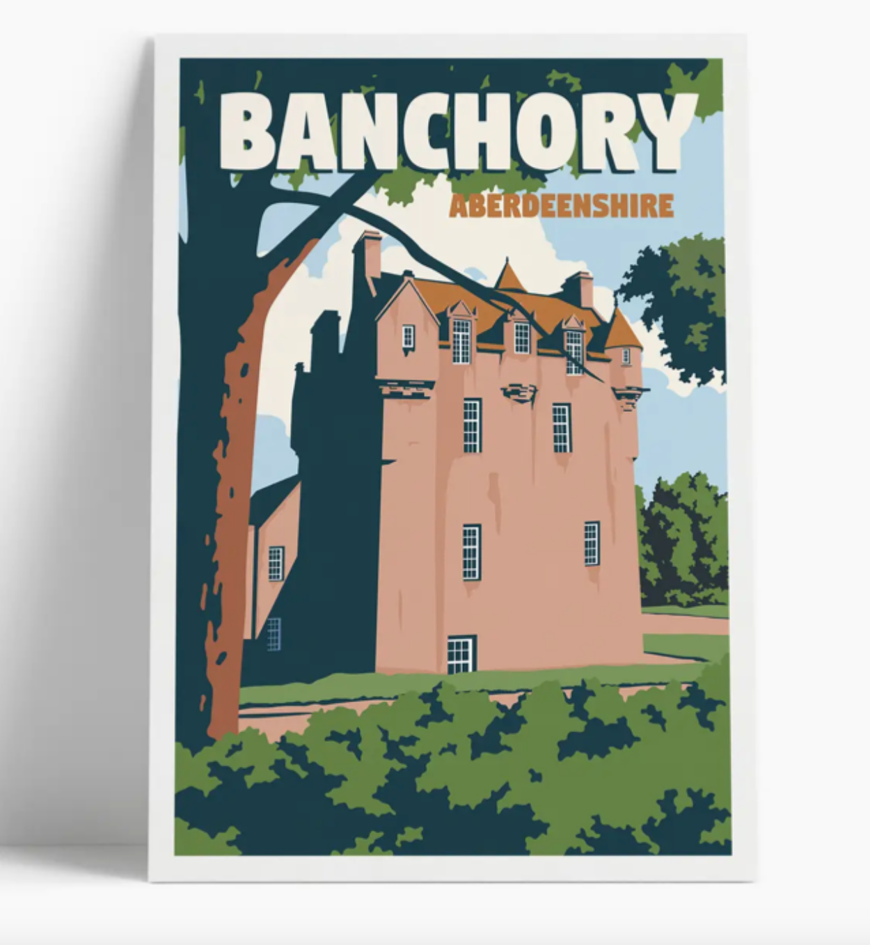 Banchory Crathes Castle A4 Print | Royal Deeside Aberdeenshire