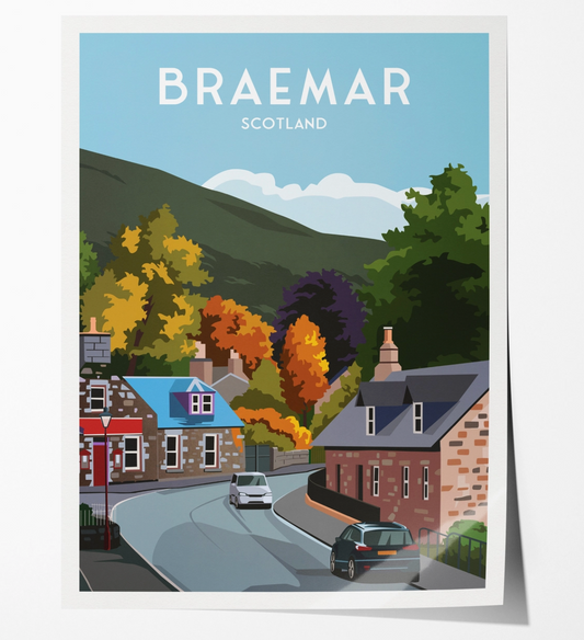 Braemar Town A4 Print | Royal Deeside Aberdeenshire