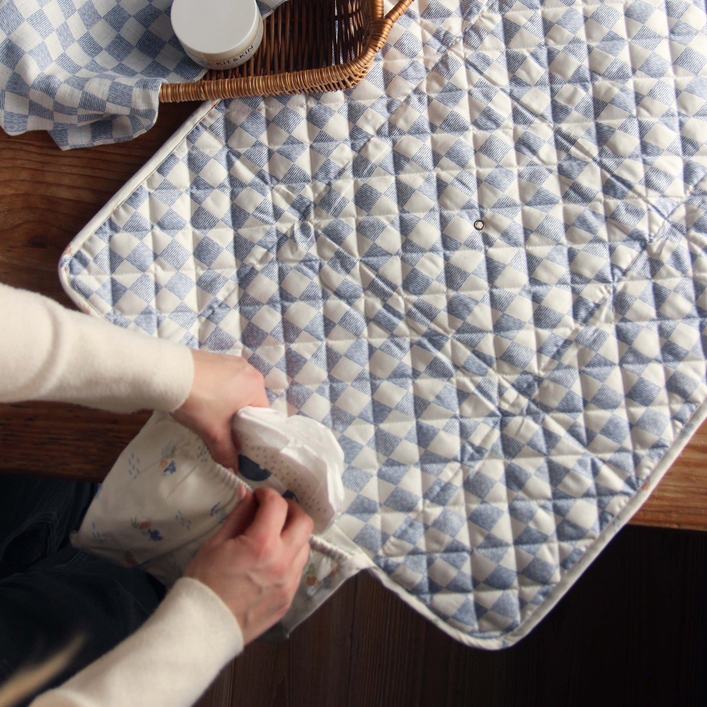 Tavel Baby Changing Mat | New Baby Gift | Avery Row | Coastline