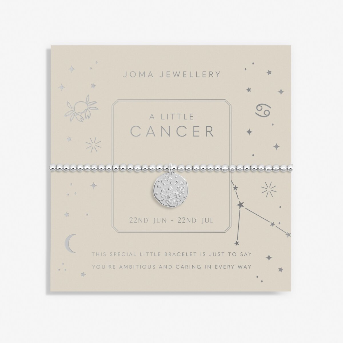Joma Jewellery | Cancer Zodiac Stretch Bracelet