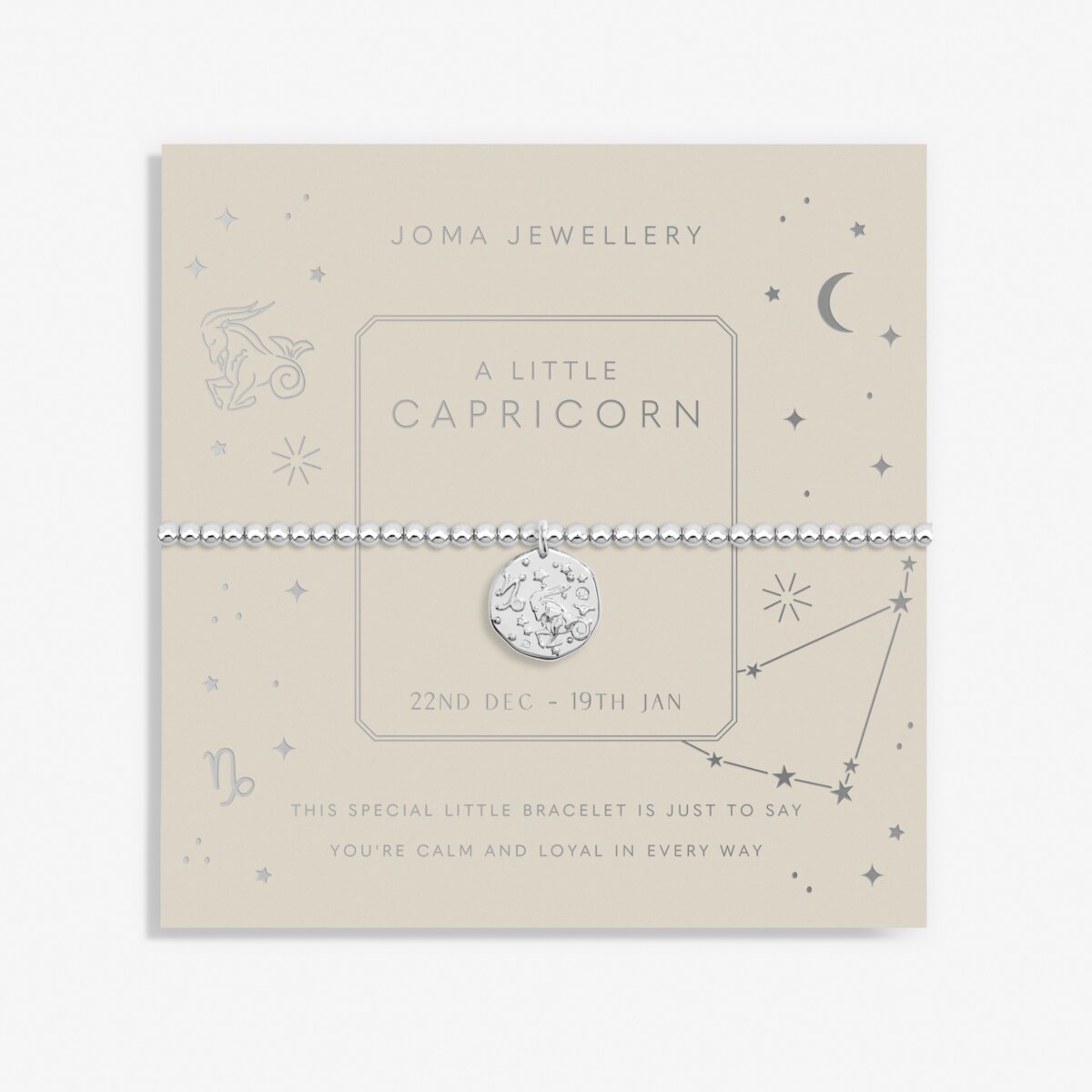 Joma Jewellery | Capricorn Zodiac Stretch Bracelet
