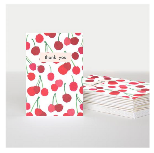 Caroline Gardner | Cherries Thank You Cards | Pack of 10