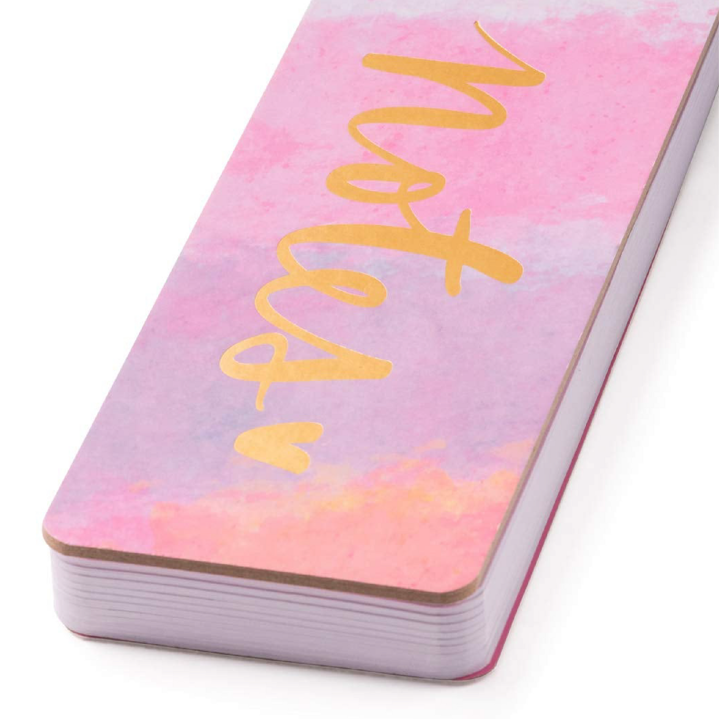 'Notes' Spiral Memo List Pad | Pink Marble