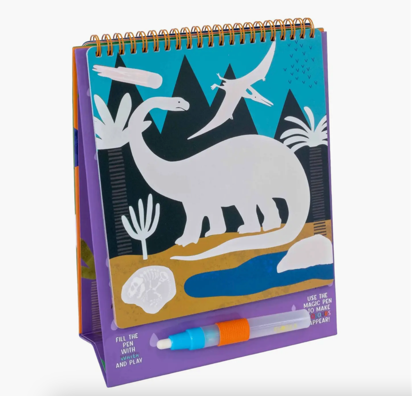 Dino Easel Watercard & Pen | Art Set for Kids