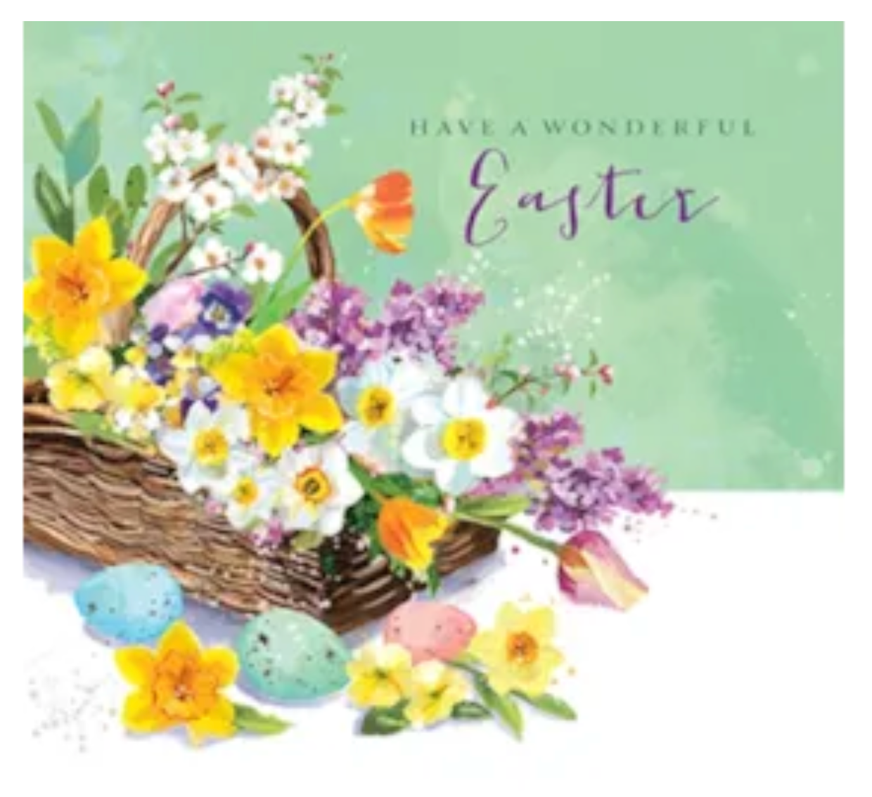 Easter Basket Card Pack | Pack of 5 Cards with Envelopes