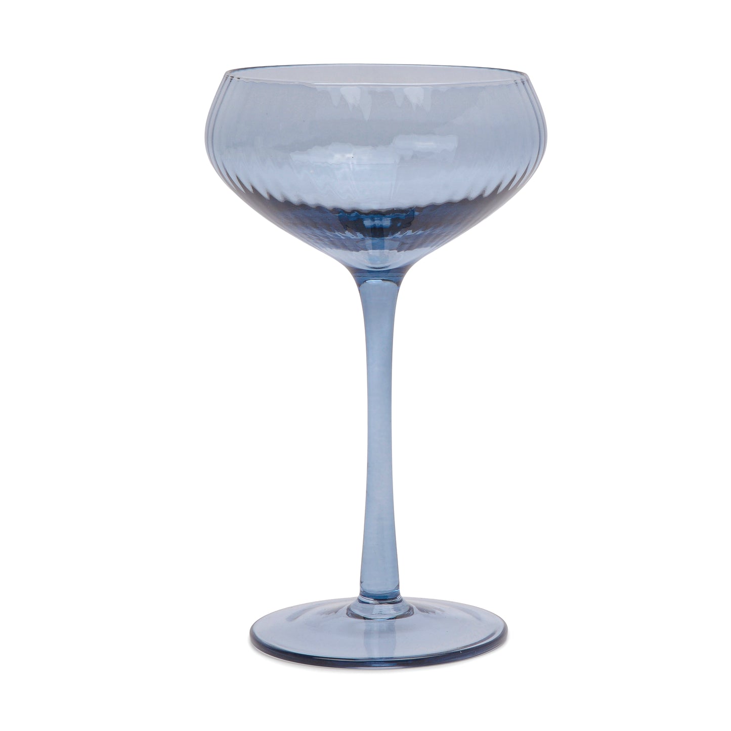 The Lou Coupe Cocktail Glasses |  Set of 2 | Blue | Here's How