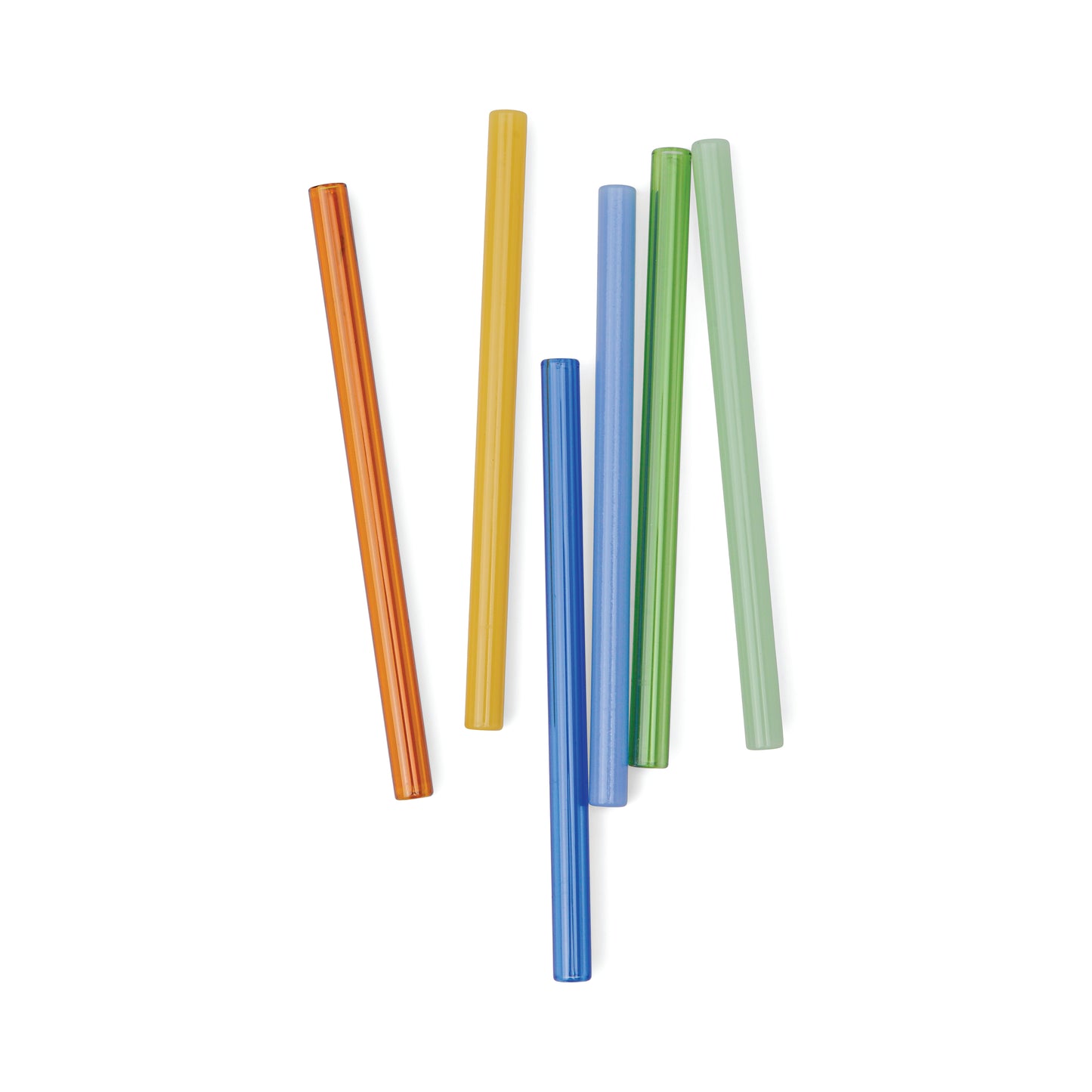 The Whistler Colored Glass Straws | Set of 6