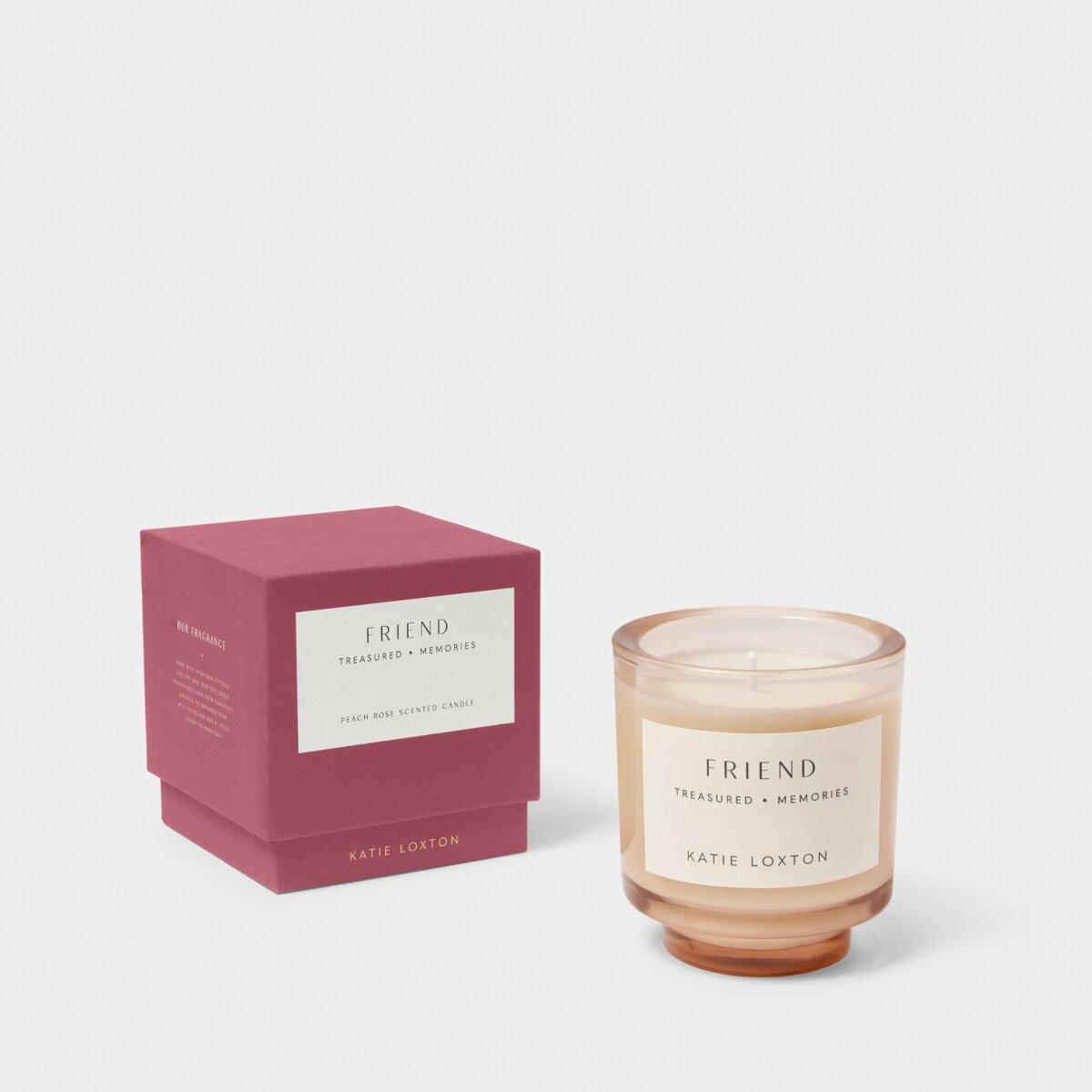 Katie Loxton | 'Friend' Sentiment Candle | Peach Rose & Sweet Mandarin