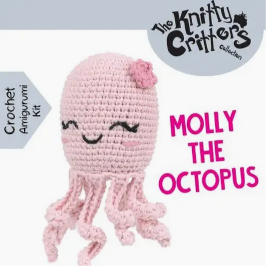 Amigurumi Crochet Kit | Molly The Octopus | Pouch Pals