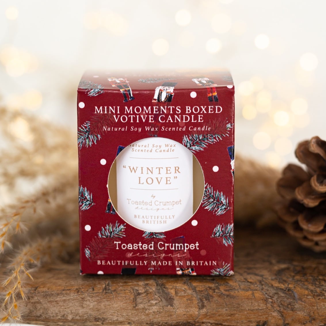 Christmas Nutcracker Boxed Mini Votive Candle
