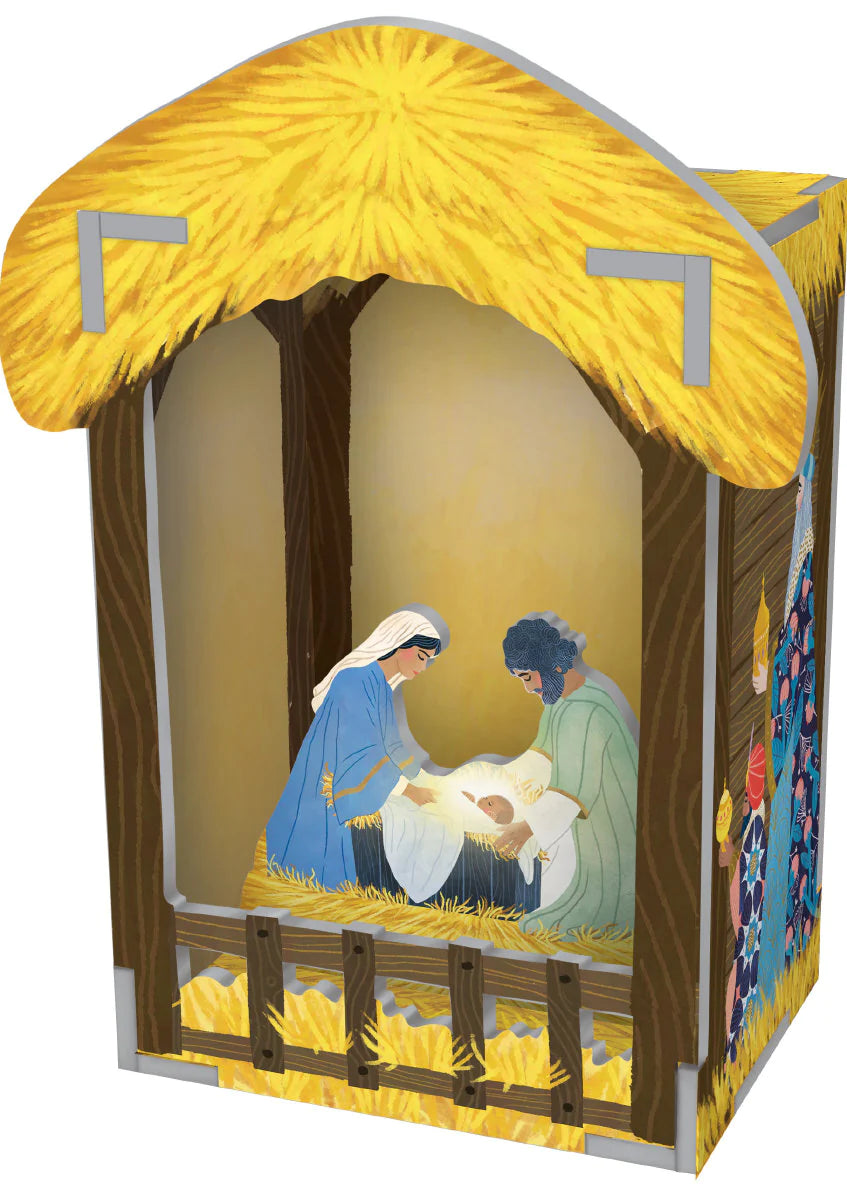 Pop & Slot Nativity Diorama Scene Decoration