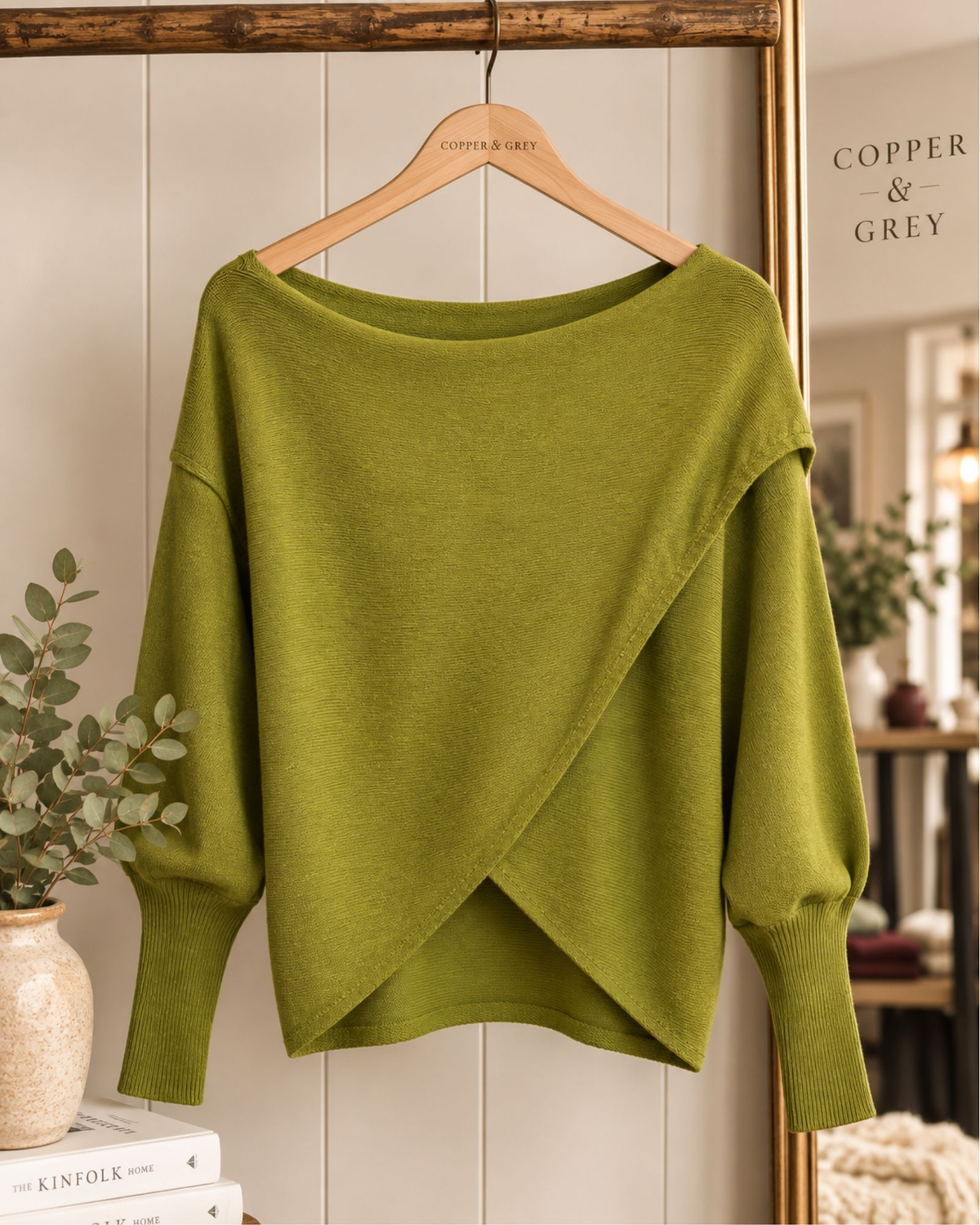 The Crossover Cashmere Blend Knit – Pistachio
