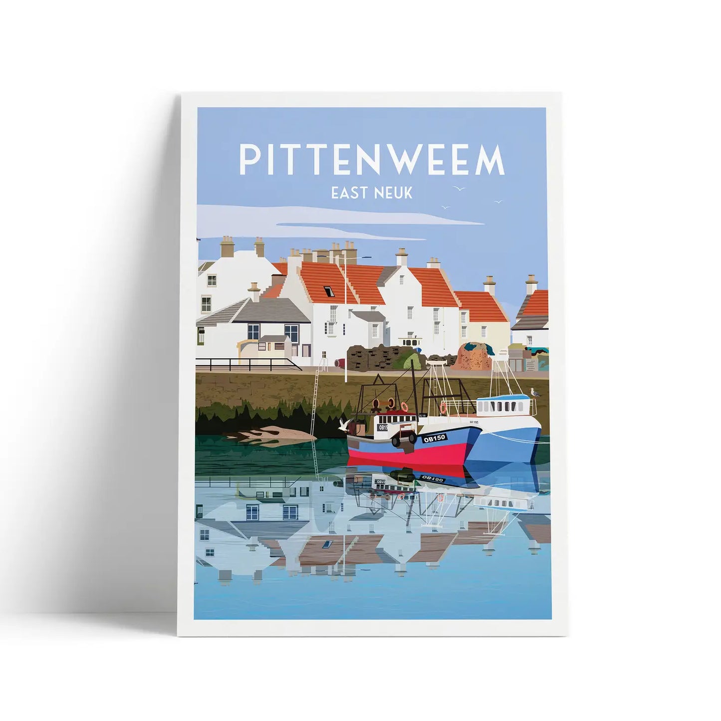 Pittenweem Harbour A4 Print | East Neuk of Fife