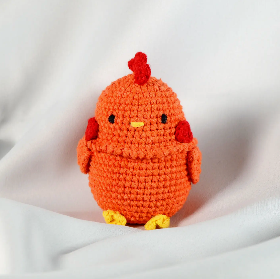 Amigurumi Crochet Kit | Chickpea The Hen | Pouch Pals