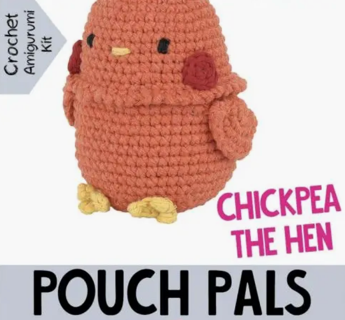 Amigurumi Crochet Kit | Chickpea The Hen | Pouch Pals