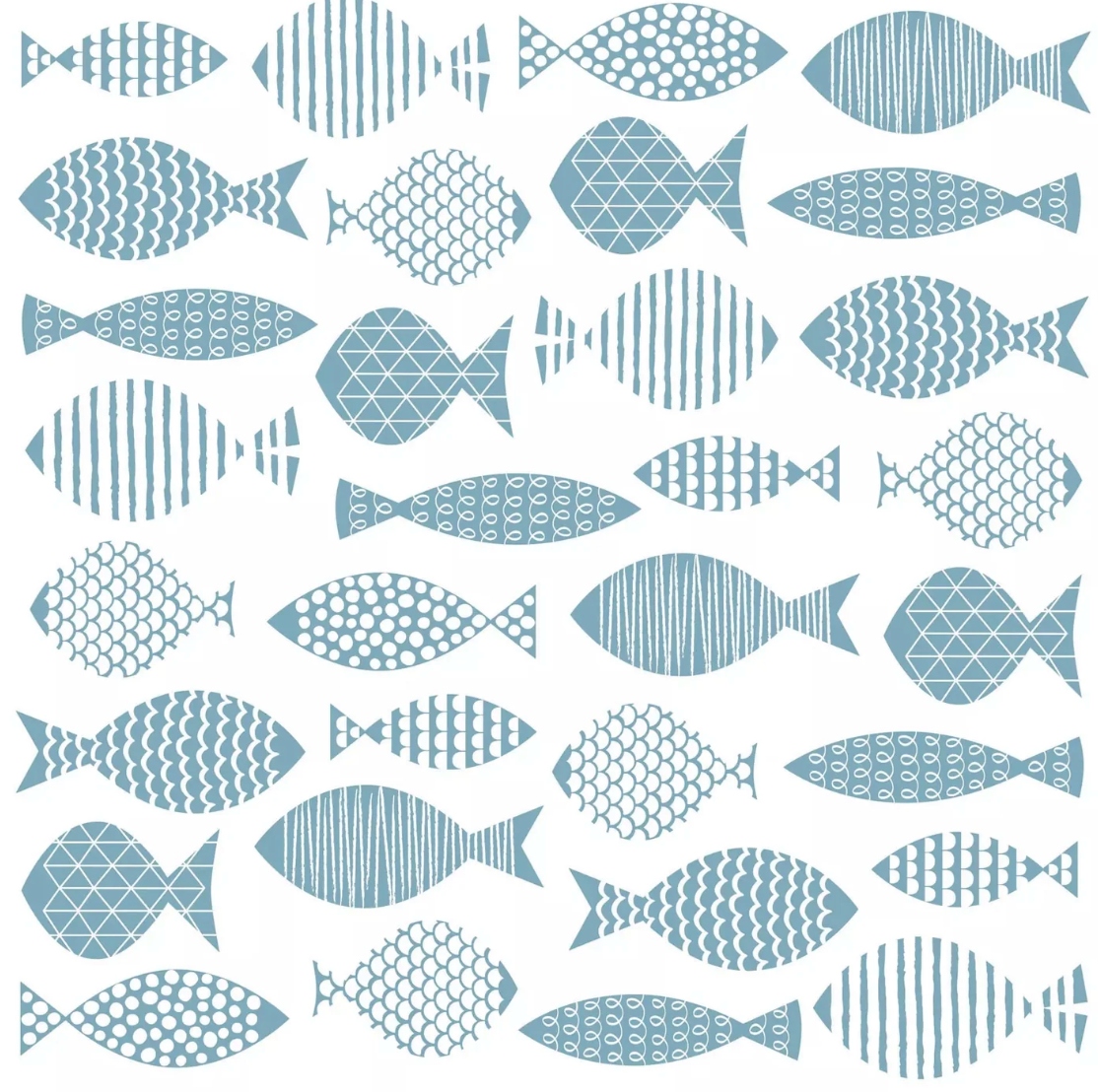 Pure Poissons Paper Napkins – Pack of 20 | 3-Ply