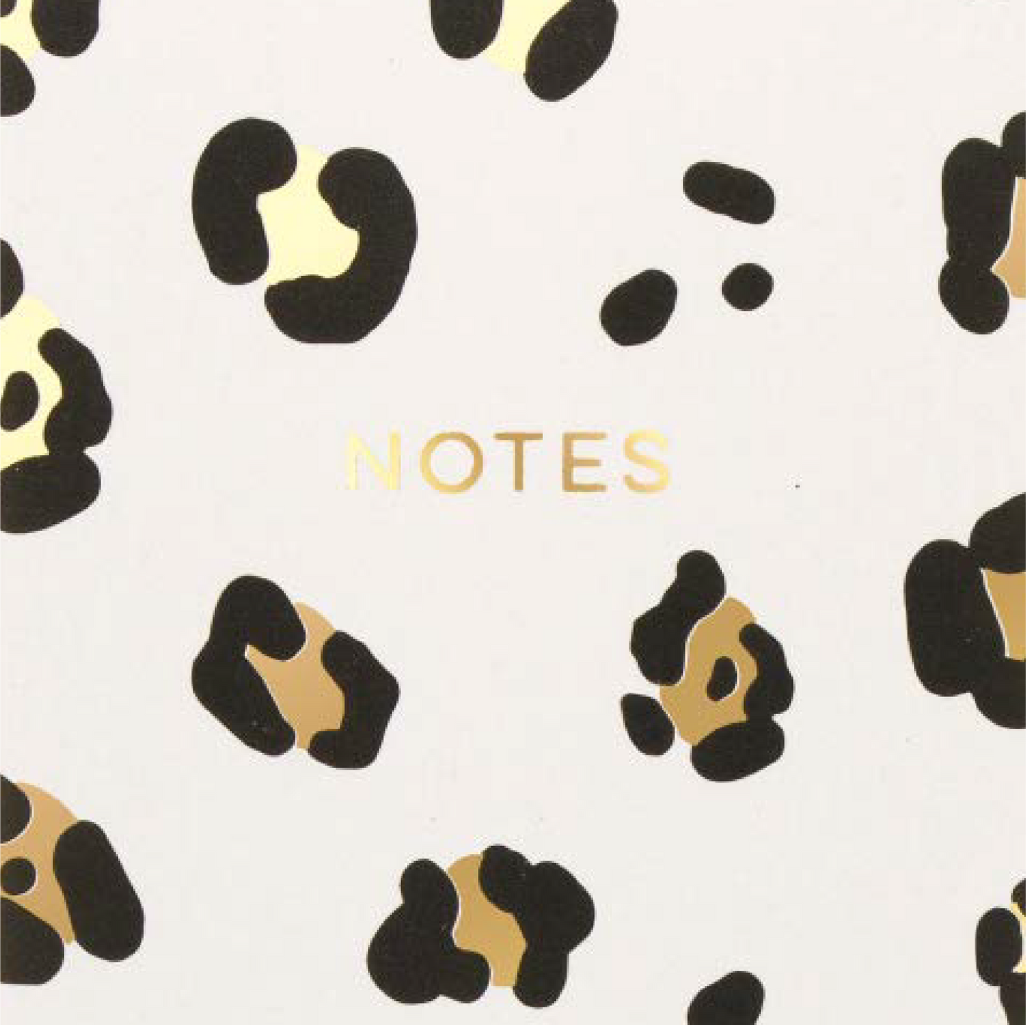 'Notes' Spiral Memo List Pad | Leopard Print