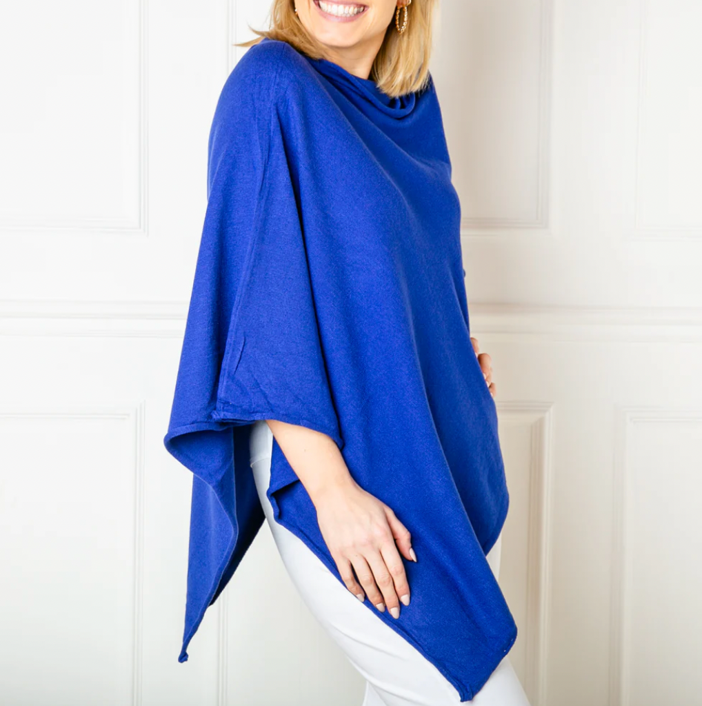 Poncho | Royal Blue