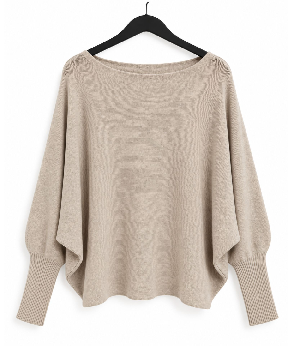 Pearl Back Batwing Knit – Stone