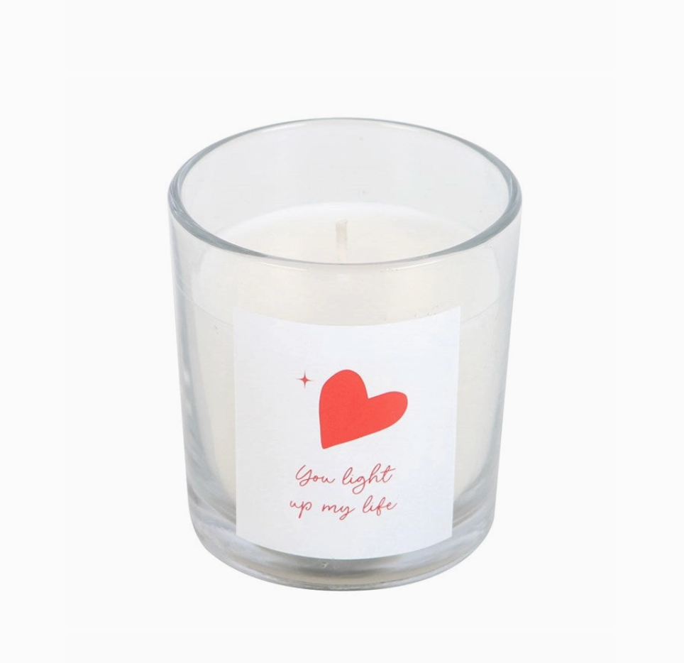 You Light Up My Life Strawberry Valentine's Day Candle