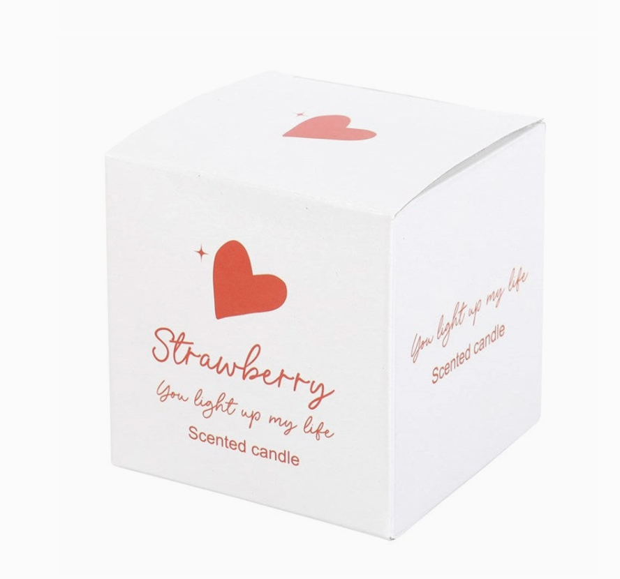 You Light Up My Life Strawberry Valentine's Day Candle