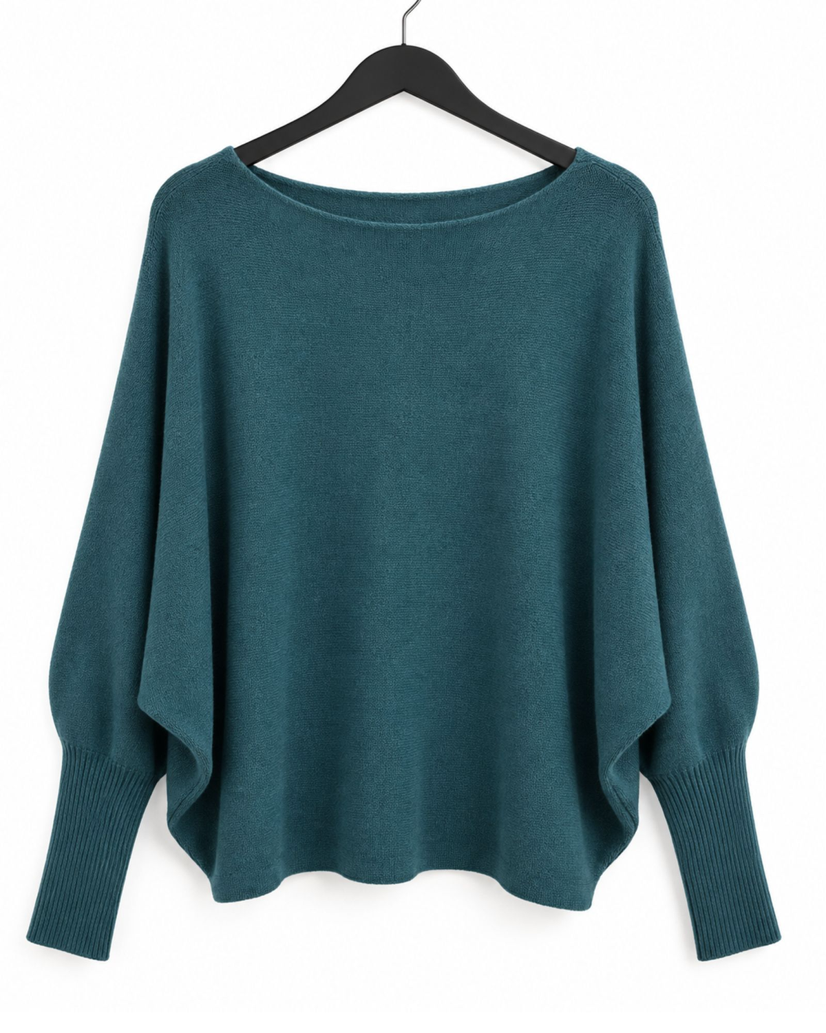 Pearl Back Batwing Knit – Teal
