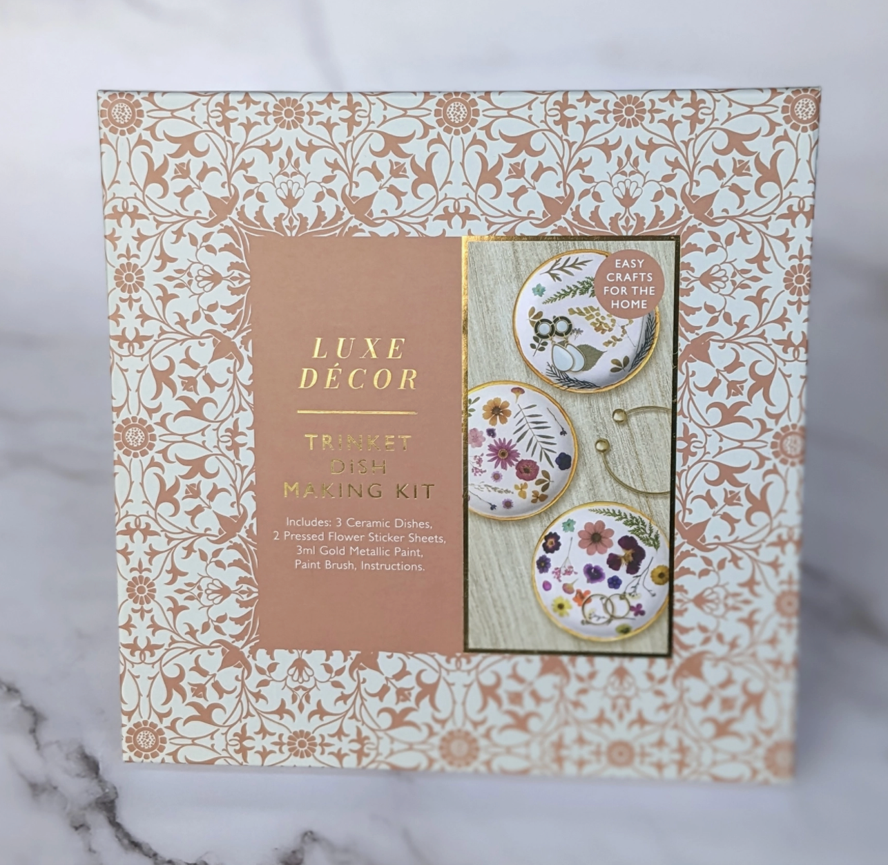 Luxe Decor Craft Kit | Ceramic Trinket Dishes