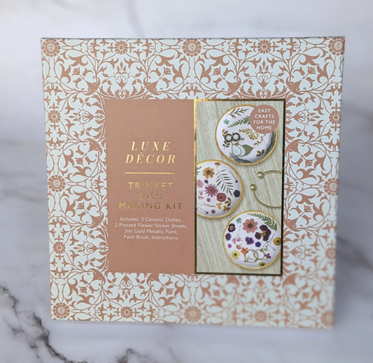 Luxe Decor Craft Kit | Ceramic Trinket Dishes