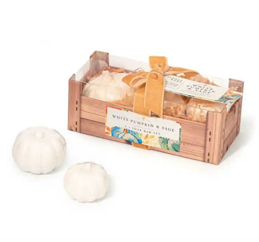 White Pumpkin and Sage Soap Bar Gift Set