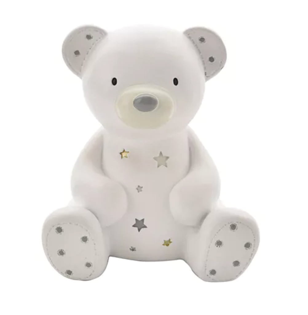 White Teddy Bear Money Box | New Baby Gift