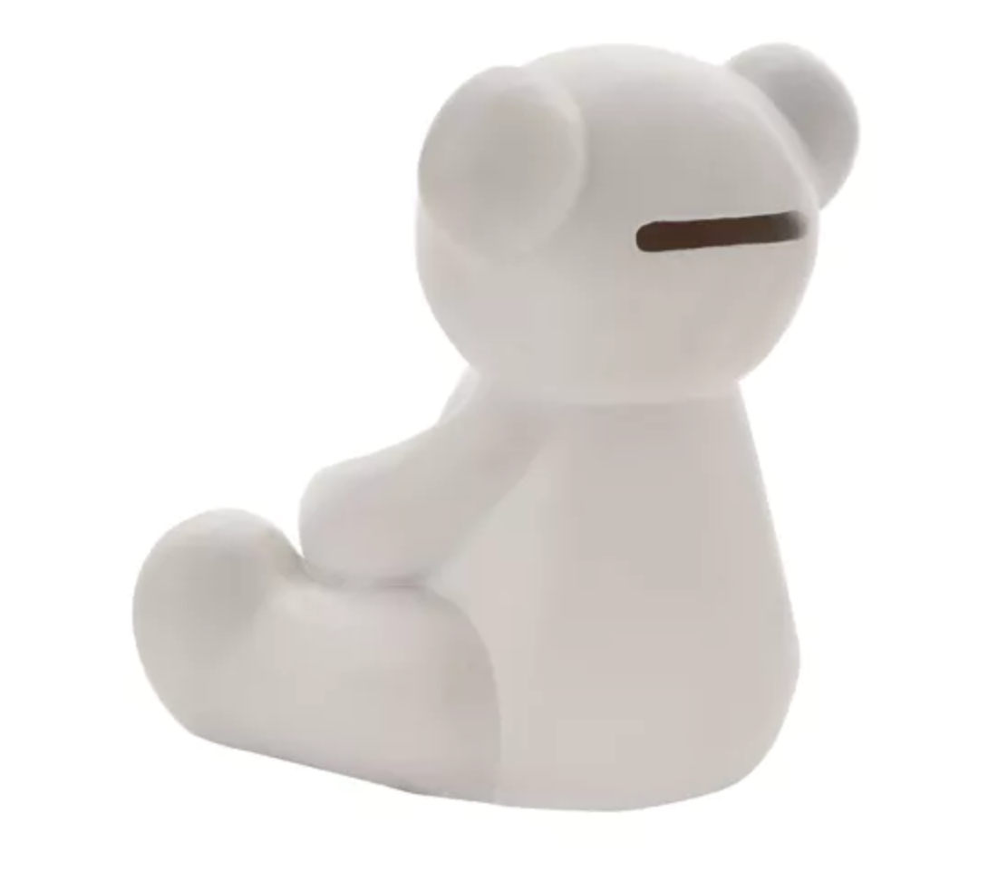 White Teddy Bear Money Box | New Baby Gift