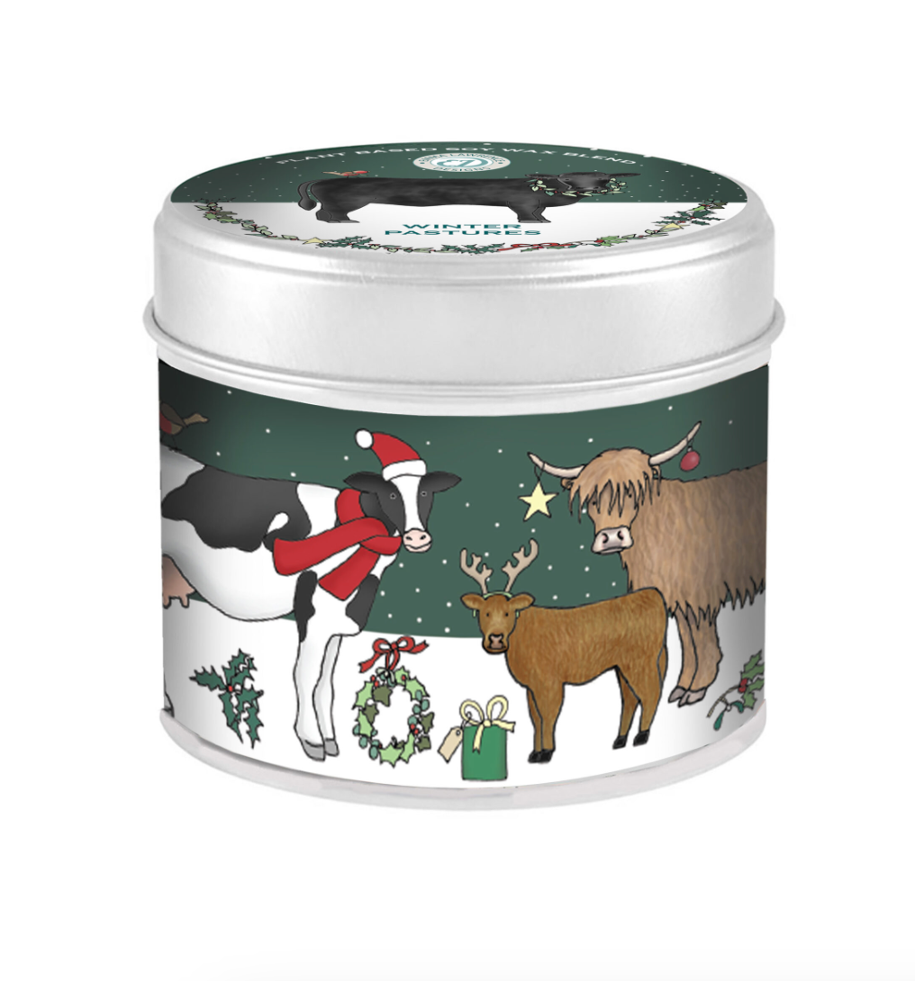 Winter Pasture Christmas Scented Tin Candle