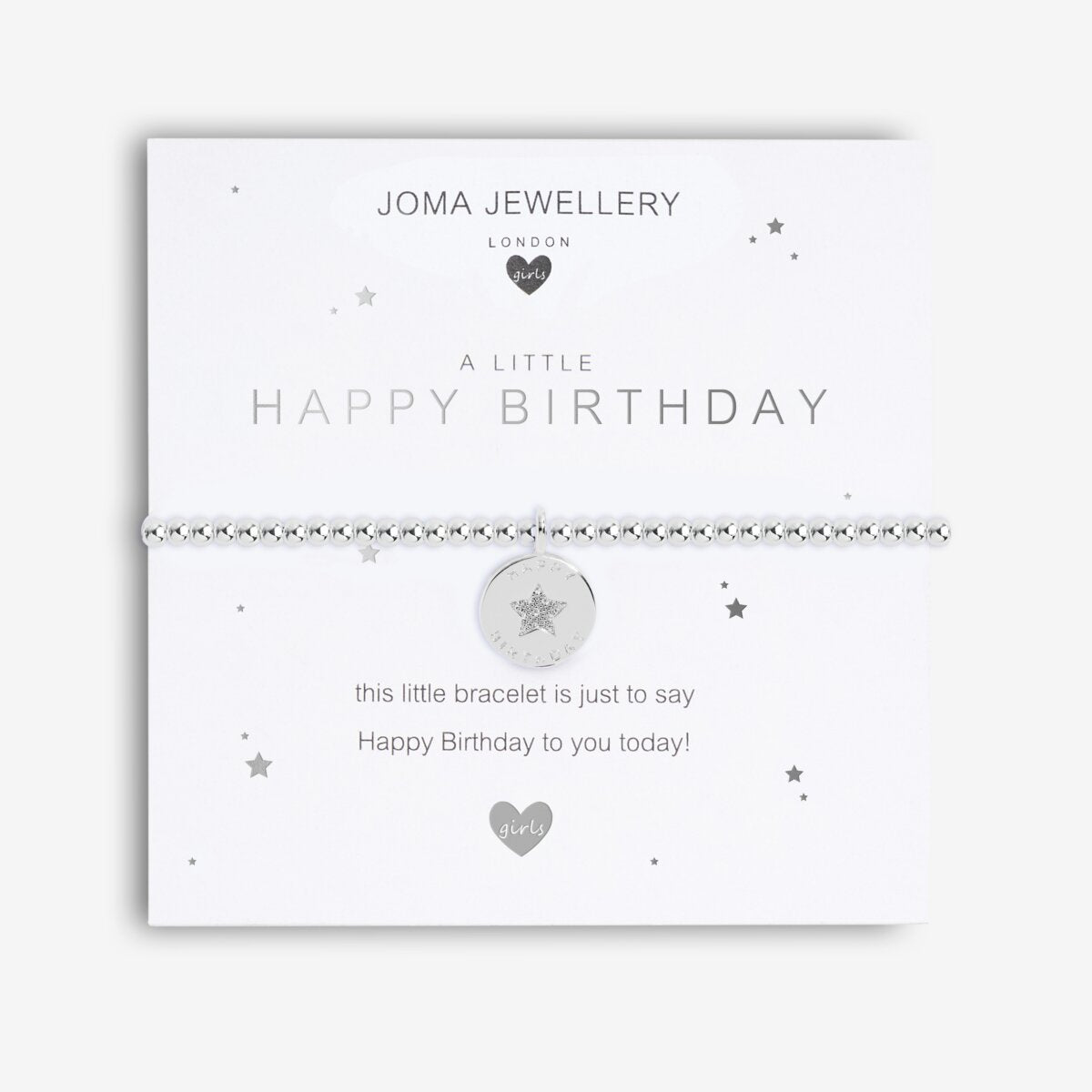 Joma Jewellery | Children's A Littles | Happy Birthday Bracelet