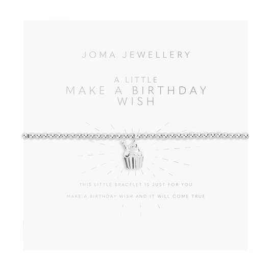 Joma Jewellery | Children's A Littles | 'Make A Birthday Wish' Bracelet