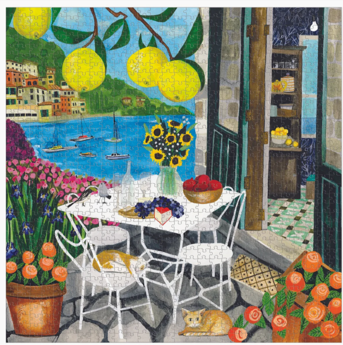 Eeboo 1000 Piece Jigsaw Puzzle | Cats In Positano