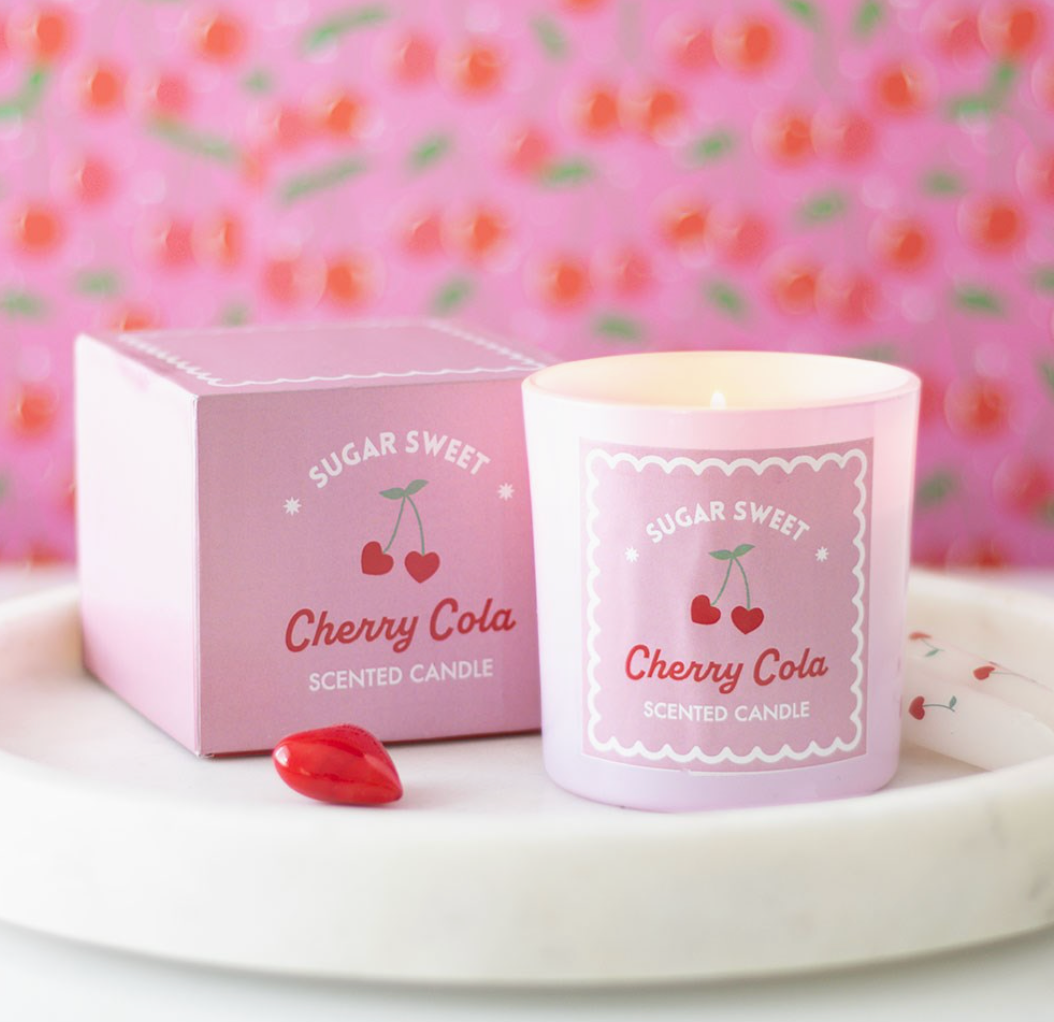 Pink Cherry Cola Valentine's Day Candle